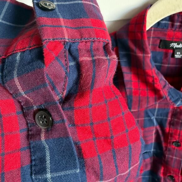 Madewell Edina Oversized Plaid Boy Shirt - Picture 4 of 7